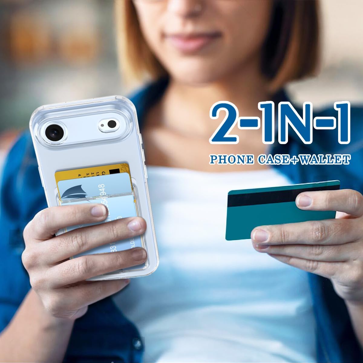 Petocase for iPhone Air Wallet Case Card Holder Slot Ultra Slim Fit Flexible TPU Gel Rubber Soft Skin Silicone Protective Phone Case Cover for Apple iPhone 17 Air 6.5 inch Crystal Clear - Image 7