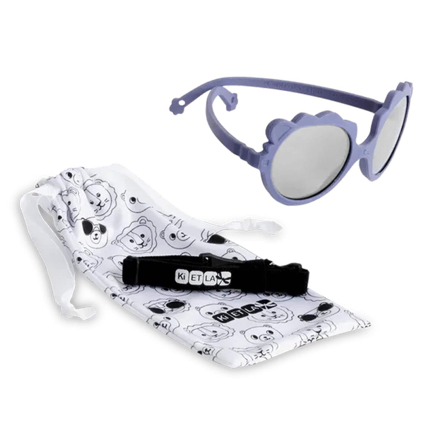 Ki ET LA Lunettes de soleil bébé Lion 0-4 ans incassable protection UV 100%