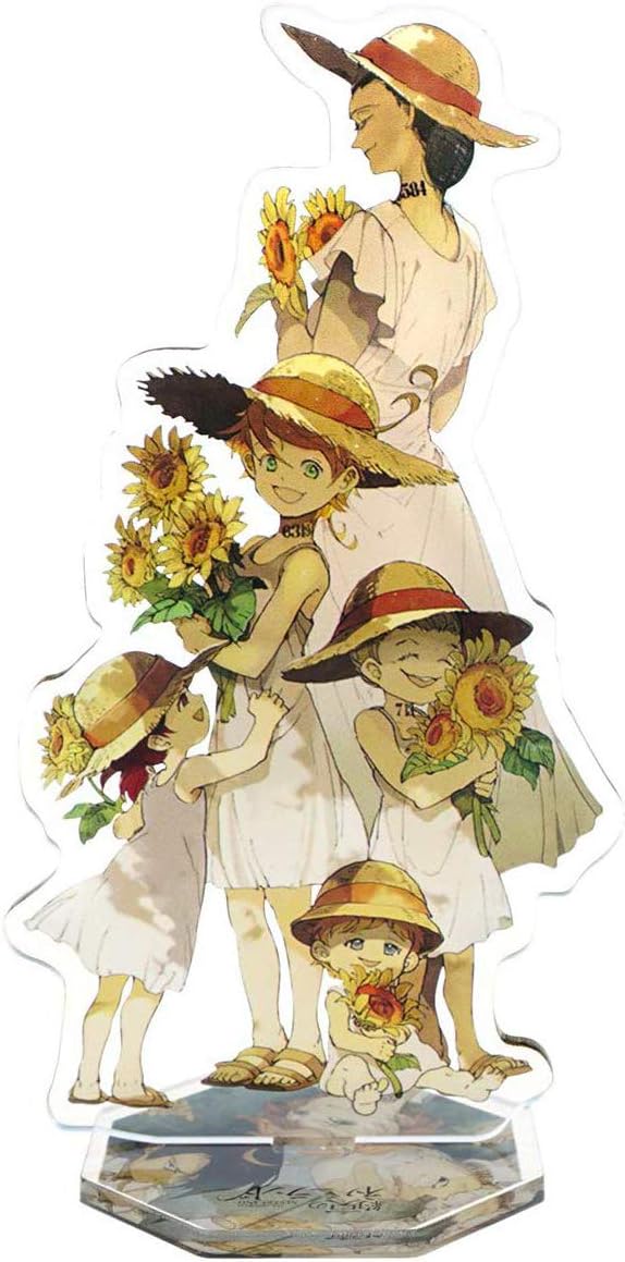 Anime Character Cosplay Plastic Stand with Emma Ray Norman Decor (Motive: D)