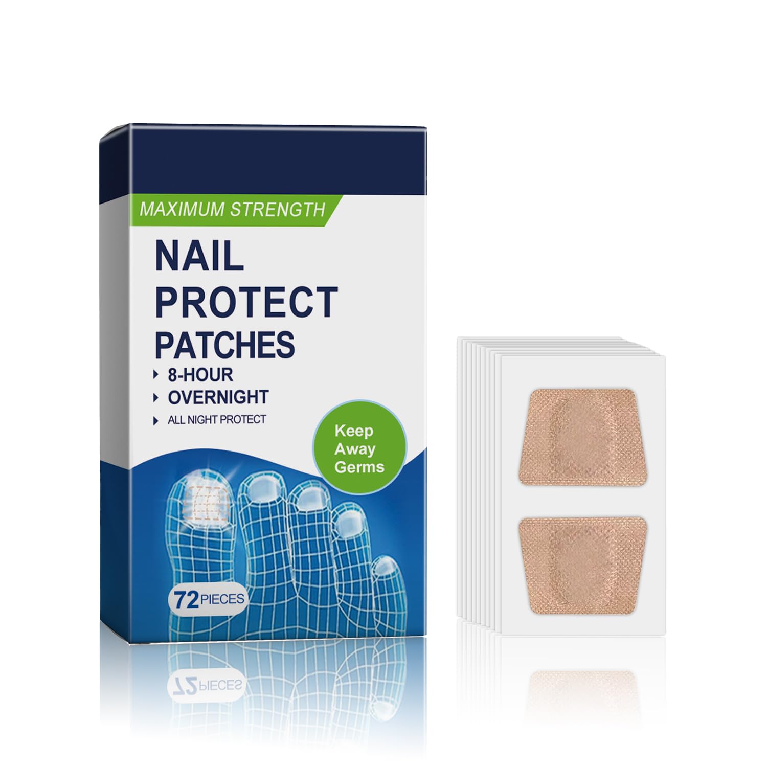 Optimised Nail Protection Patches for Overnight Foot and Toenail Care
