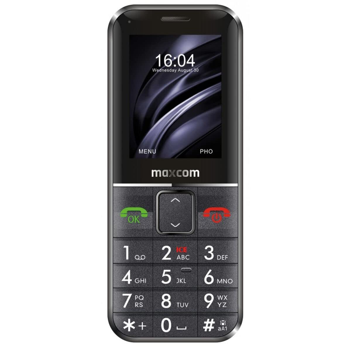 Maxcom - MM735BB SOS Téléphone Portable Senior avec Bracelet SOS étanche sans Fil