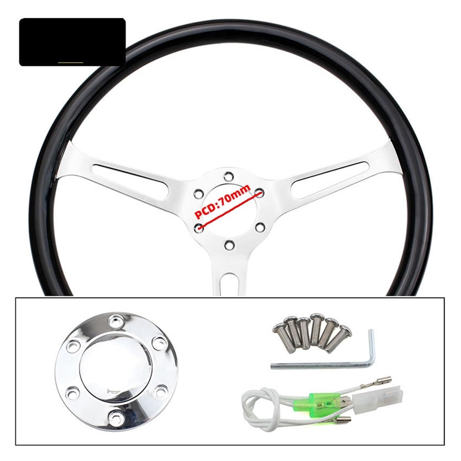 ウッドとアルミニウムのステアリング15インチ380cm Amazon | No.1 Racing ウッド ステアリング 直径380 mm 15インチ