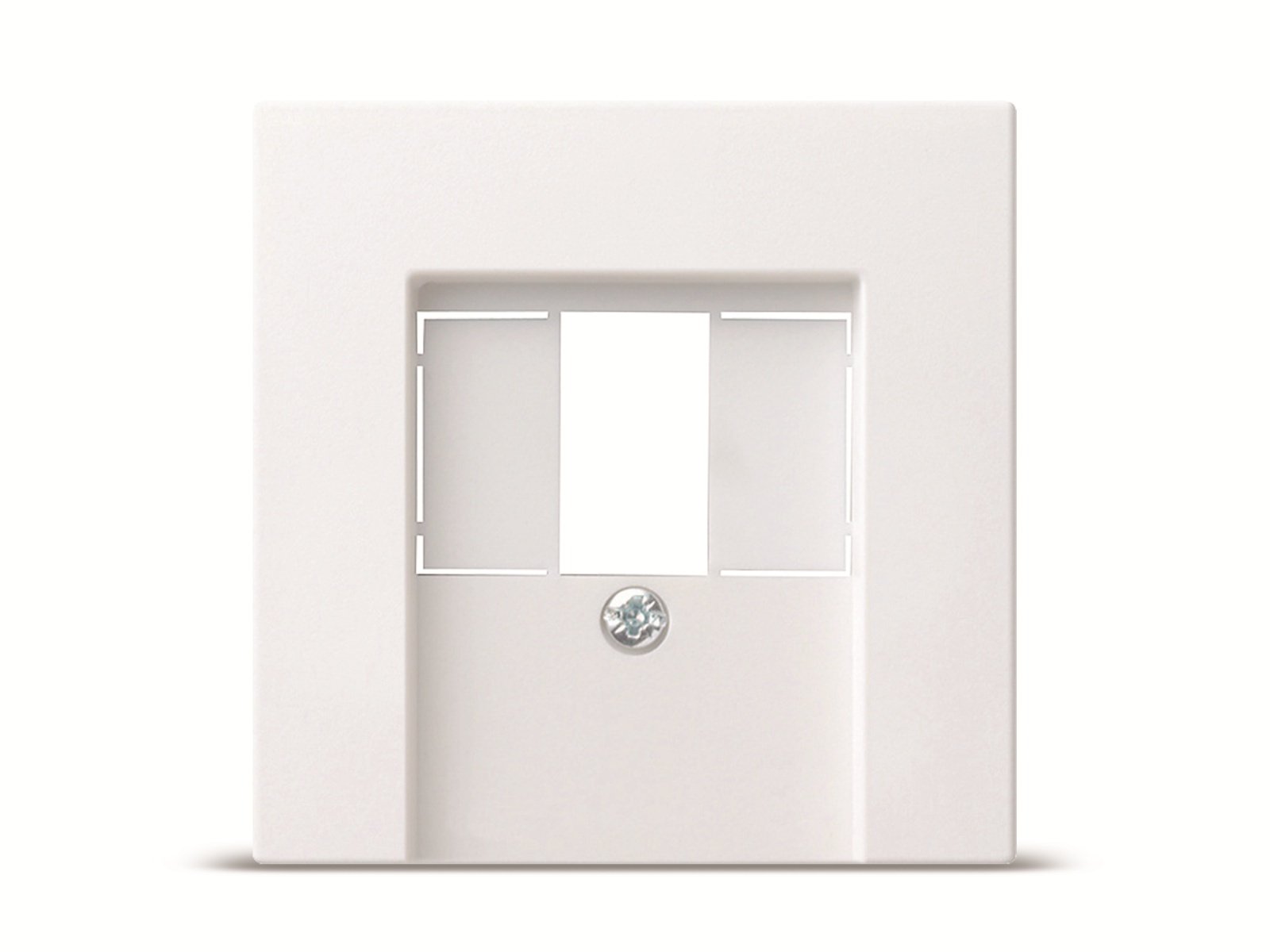 Gira0276 03 Cover Socket System, Standard 55, E2, Clear, Event opak, Esprit, CLAS, Pure White, (027603) Abdeckung f. TAE/USB