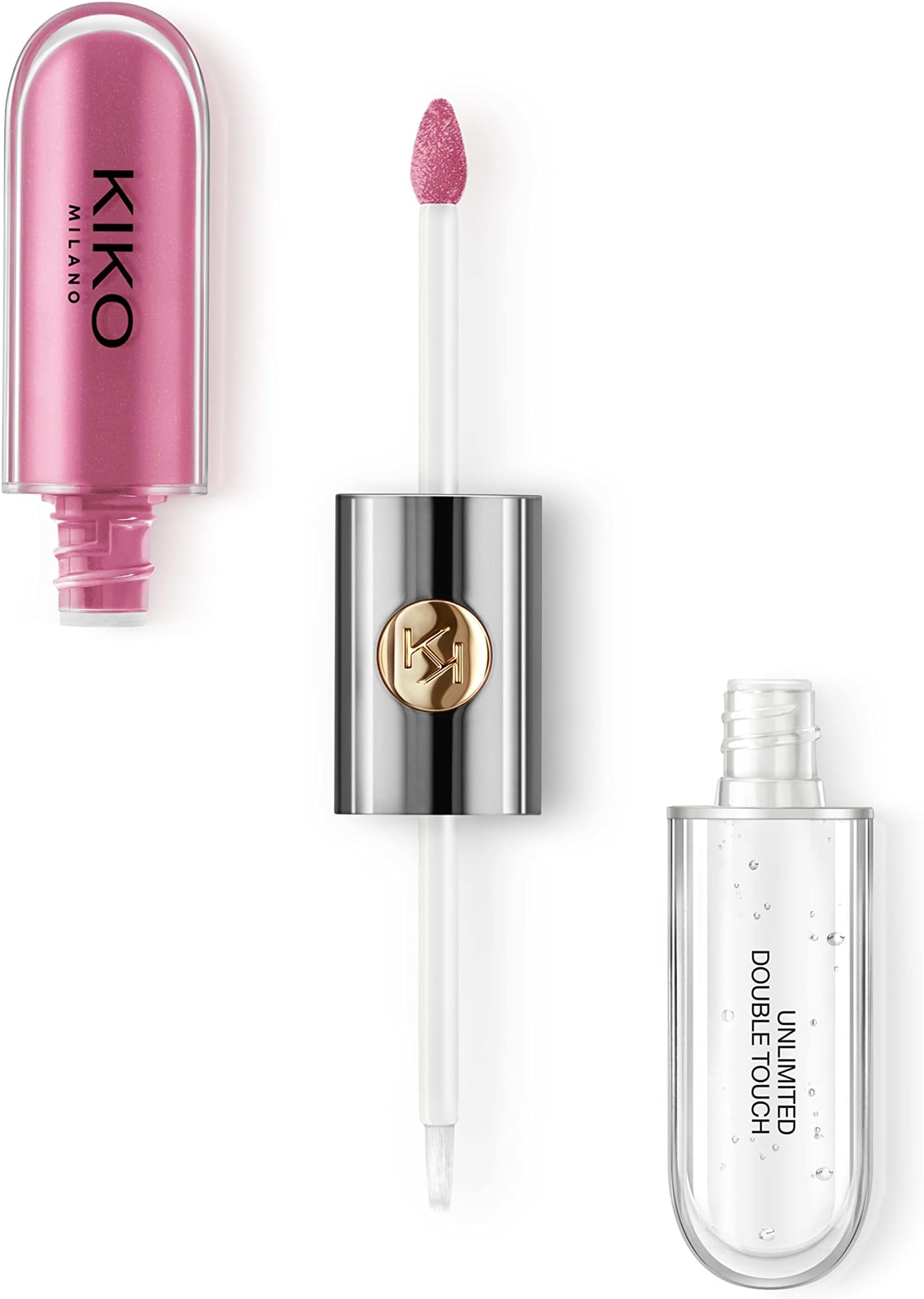 KIKO Milano Unlimited Double Touch 117 | Liquid lipstick with a bright finish in a two-step application. Lasts up to 12 hours. No-transfer base colour