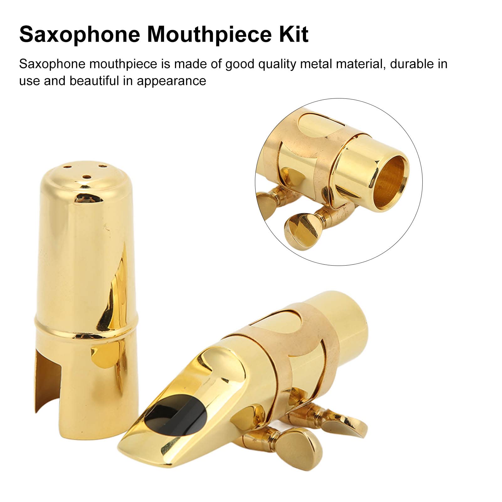 Boquillas para Saxo Alto, Accesorios de Música Compactos, Piezas de Boquilla de Saxofón para Principiantes para Instrumentos de Viento para Althorn(Brisa No. 7)