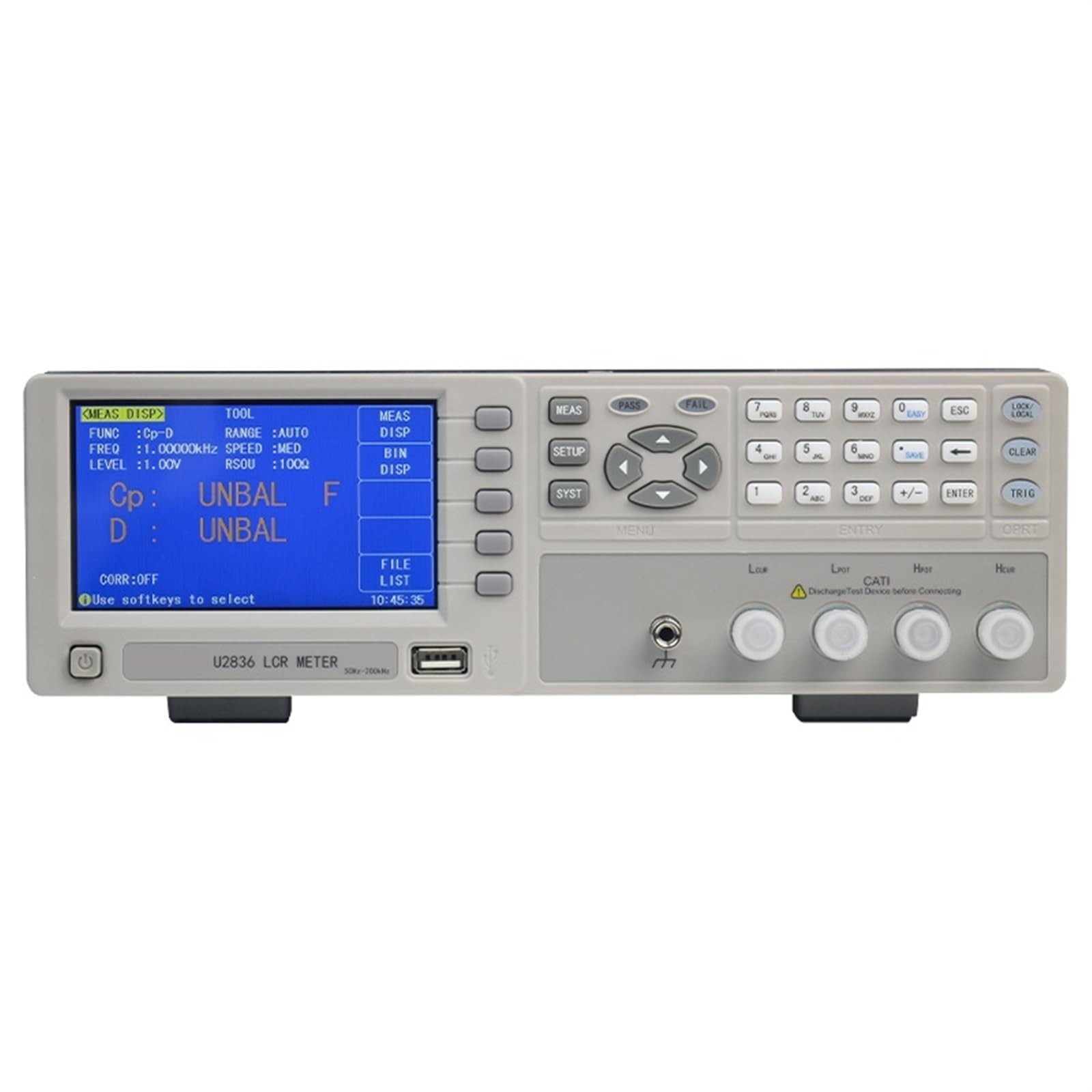 Multimetr cyfrowy, U2836LCR Cyfrowy Tester Mostka 50-200kHz Tester Rezystancji, Pojemności i Indukcyjności Wszechstronne możliwości pomiarowe