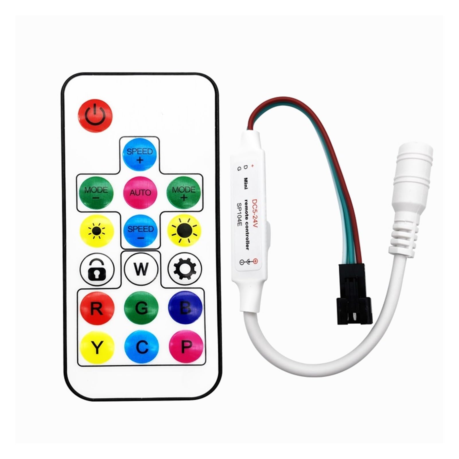 Mini télécommande SP104E pour variateur LED et ambiance lumineuse salon - 6