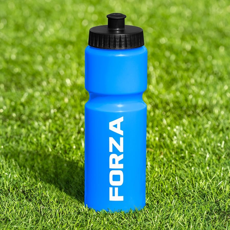 FORZA 750ml Sports Drink Water Bottles - BPA Free, Soft Squeeze Plastic - Packs Available (Pack of 96, Red)