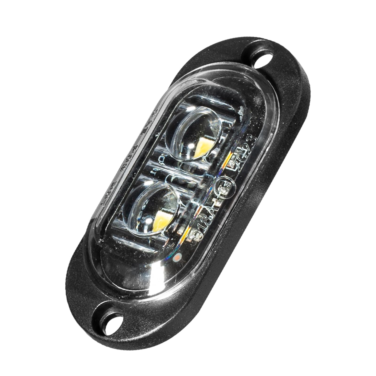Catekro 10x Luci Ingombro LED 12V-24V, con 2 LED, Impermeabile, Bianco | Luci Ingombro Camper Ripetitori Laterali a Filo per Auto Indicatori Laterali Universali per Camion Furgone Roulotte Barche