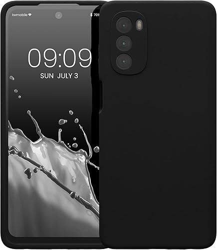 Miniatura 5 de kwmobile Funda compatible con Motorola Moto G62 5G - Funda delgada de silicona TPU - Acabado suave al tacto - Negro