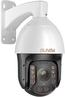 SUNBA PTZ Camera Outdoor PoE+, 25X Optical Zoom 60fps Dome Security Camera, 24/7 Automatic PTZ Tour, IR Night Vision up to 300m (P625, Performance Series)