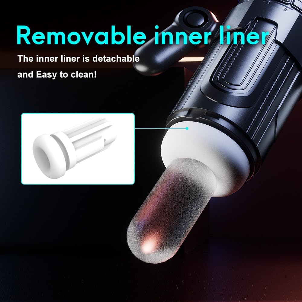 MKGD Masturbateurs Masculins Sextoyse Homme Sexmasturbâteur Sex Toys Télescopiques & Rotation Et Succion Automatique Masturbâteur Homme Mains Libres Vibration 3D Vaginette Véritable Fellation Léchée