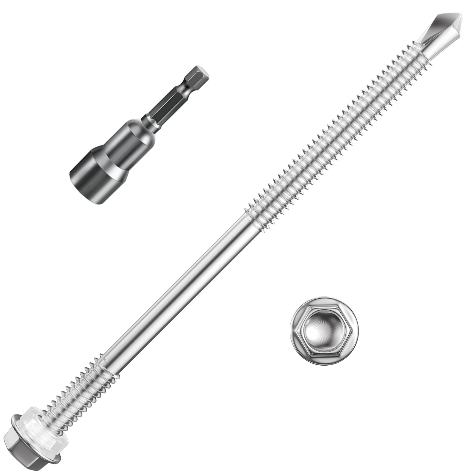 410 Stainless Steel Self-Tapping Screws - 300 Pcs -15