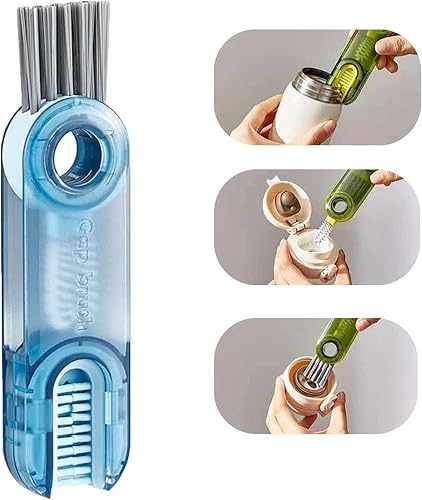 LPSHGK Cepillo de limpieza multifuncional 3 en 1 cepillo de limpieza 3 en 1 cepillo de limpieza de botellas 3 en 1 cepillo de limpieza multiusos