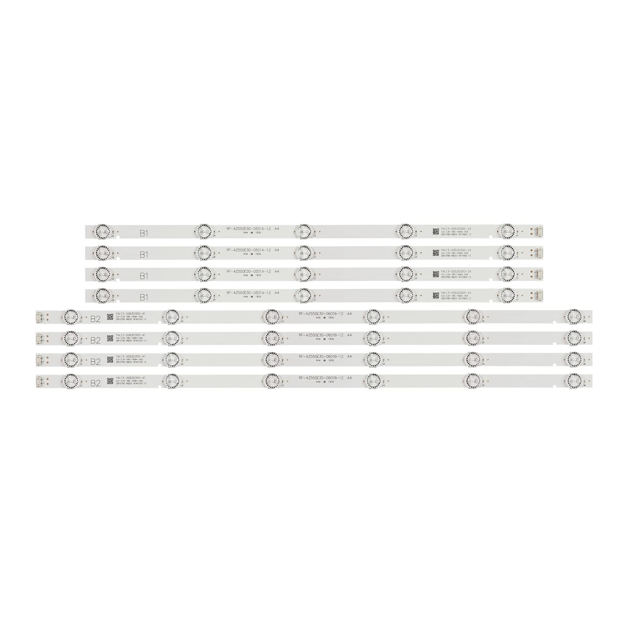 LED-Hintergrundbeleuchtungsstreifen Passend For LG 55quot; Fernseher 55UJ6200 55UJ6300 RF-AZ550E30-0501A-12 RF-AZ550E30-0601B-12 SDL550WY LD0-910 55E388G LED-Hintergrundbeleuchtungsstreifen