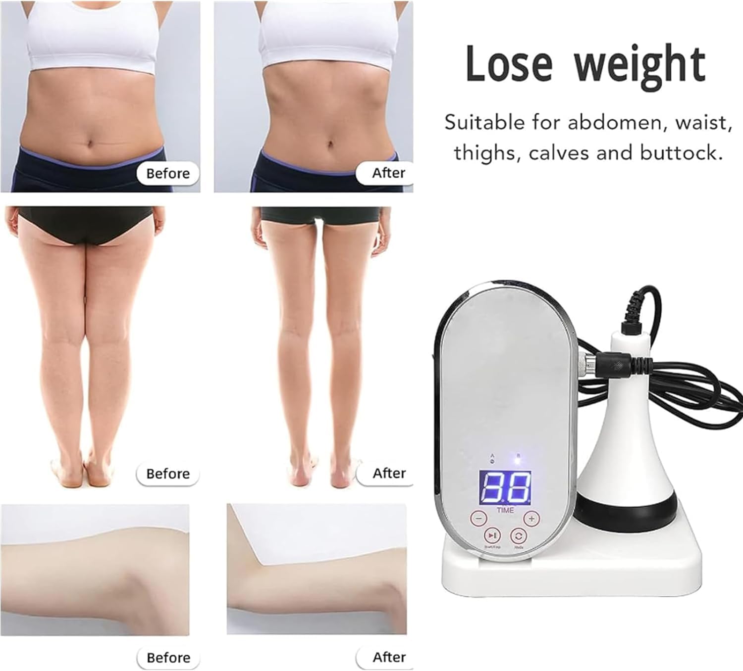 TAMNAN Dispositivo di bellezza 80K Body Slimming Device, Cellulite Massaggiatore, Dispositivo di modellamento del corpo, Cellulite Massaggiatore Cavitazione Corpo Massaggiatore Macchina di bellezza