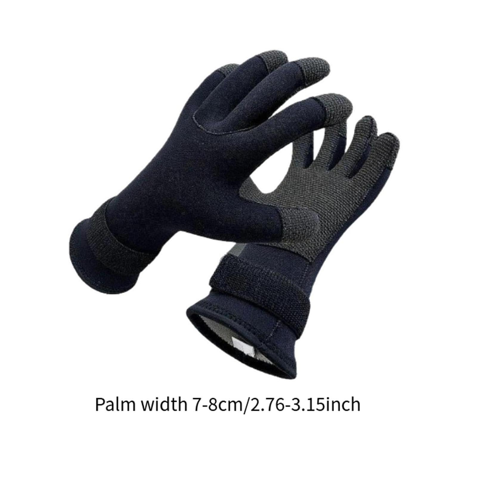 predolo Cómodos Guantes de Neopreno de 5 Dedos para Agua, Buceo, Natación, Remo, Kayak Y Surf.
