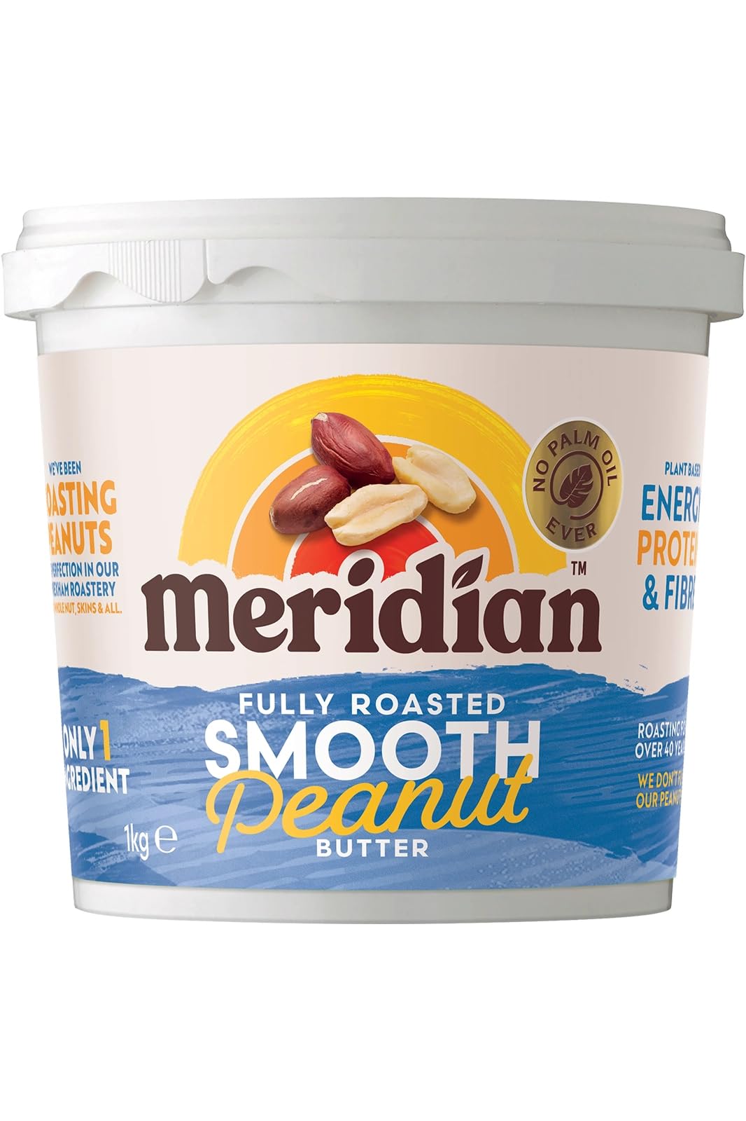 Meridian Foods Peanut Butter Smooth, 1Kg