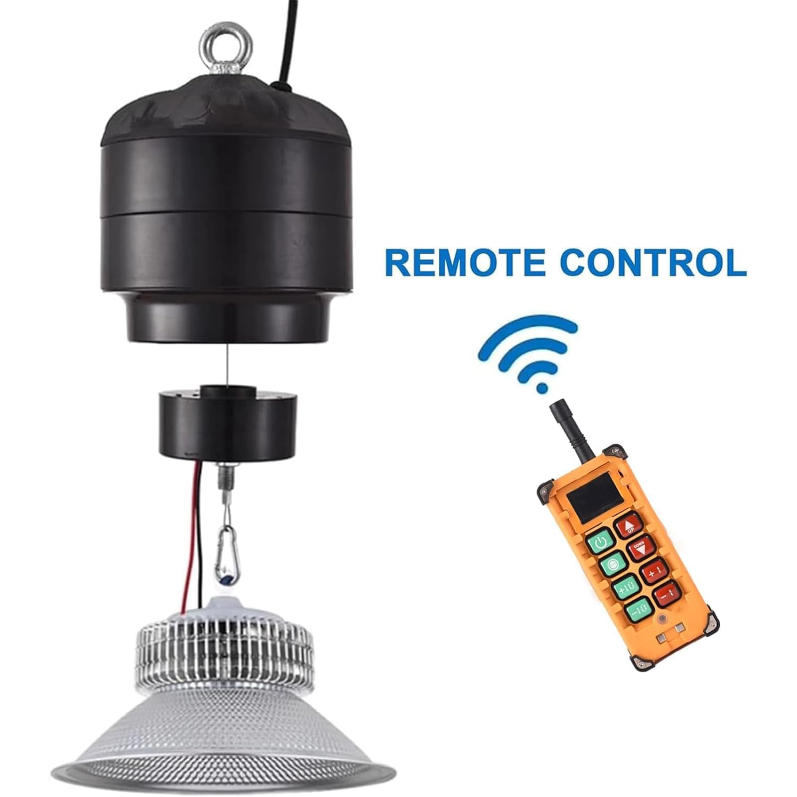 Alzalampadario Elettrico, Alzalampada in Vetro Telecomandato, Portata 4 kg