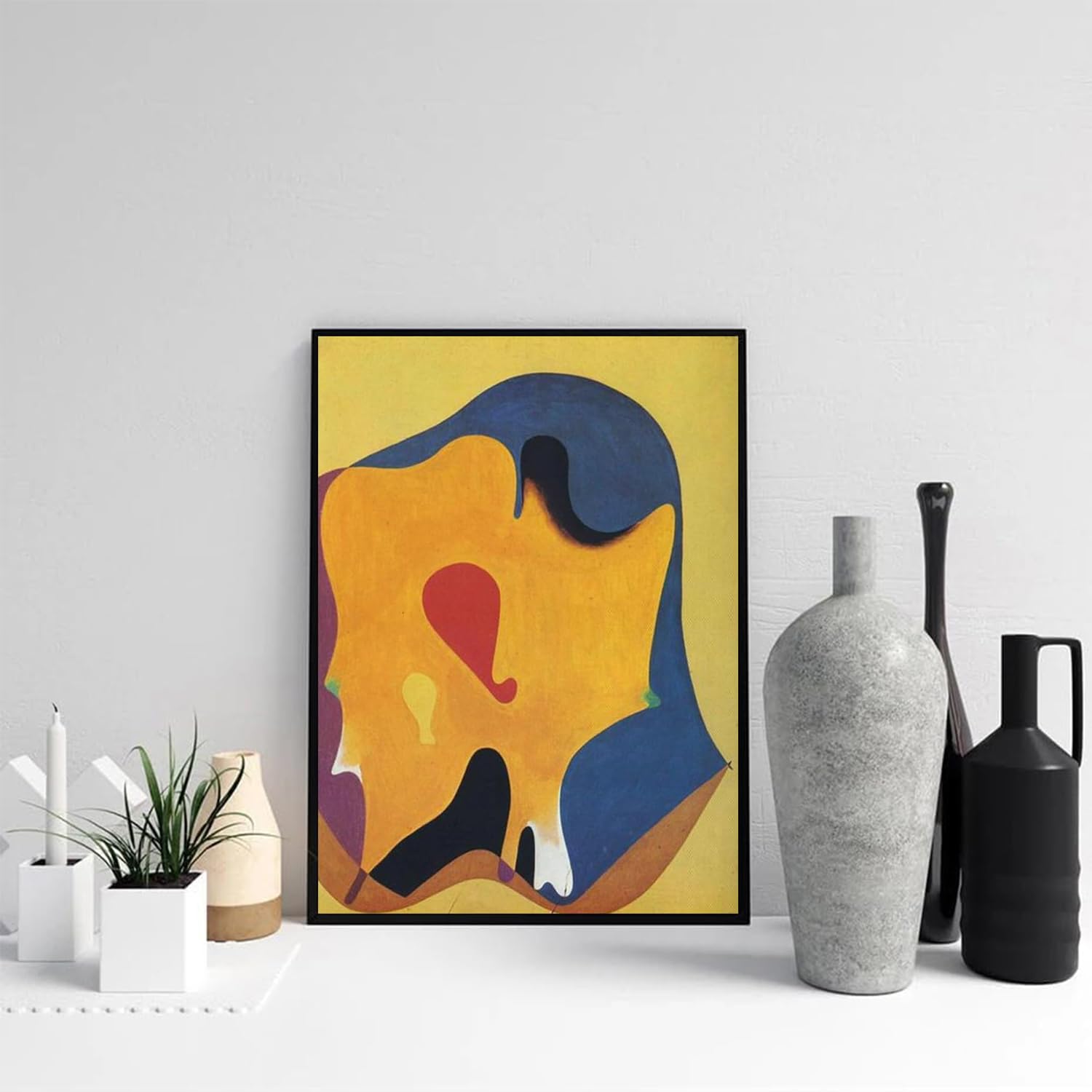Famous Joan Miro Exhibition Poster《Rita Kiss》Wall Art Joan Miro