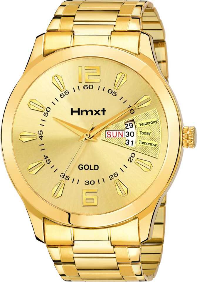 Sponsored Ad - Stainless Steel 69 Day N Date Series Gold Men's Elegance and Exceptional Performance| Fashionable and Styish Analog Watch - Perfectly Suited for Every Occasion, from Casual to Formal Wear