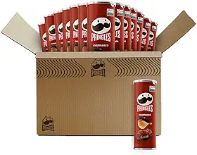 Pack Salgadinho Batata Frita Pringles Churrasco 109g com 18 unidades