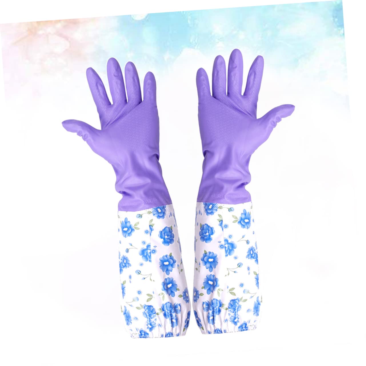 POPETPOP 3paare Reinigungs Und Schutz-handschuhe Für Aquarium Und Küche Langer Gummimantel Rutschfeste Handschuhe Lang Für Herren Und Damen