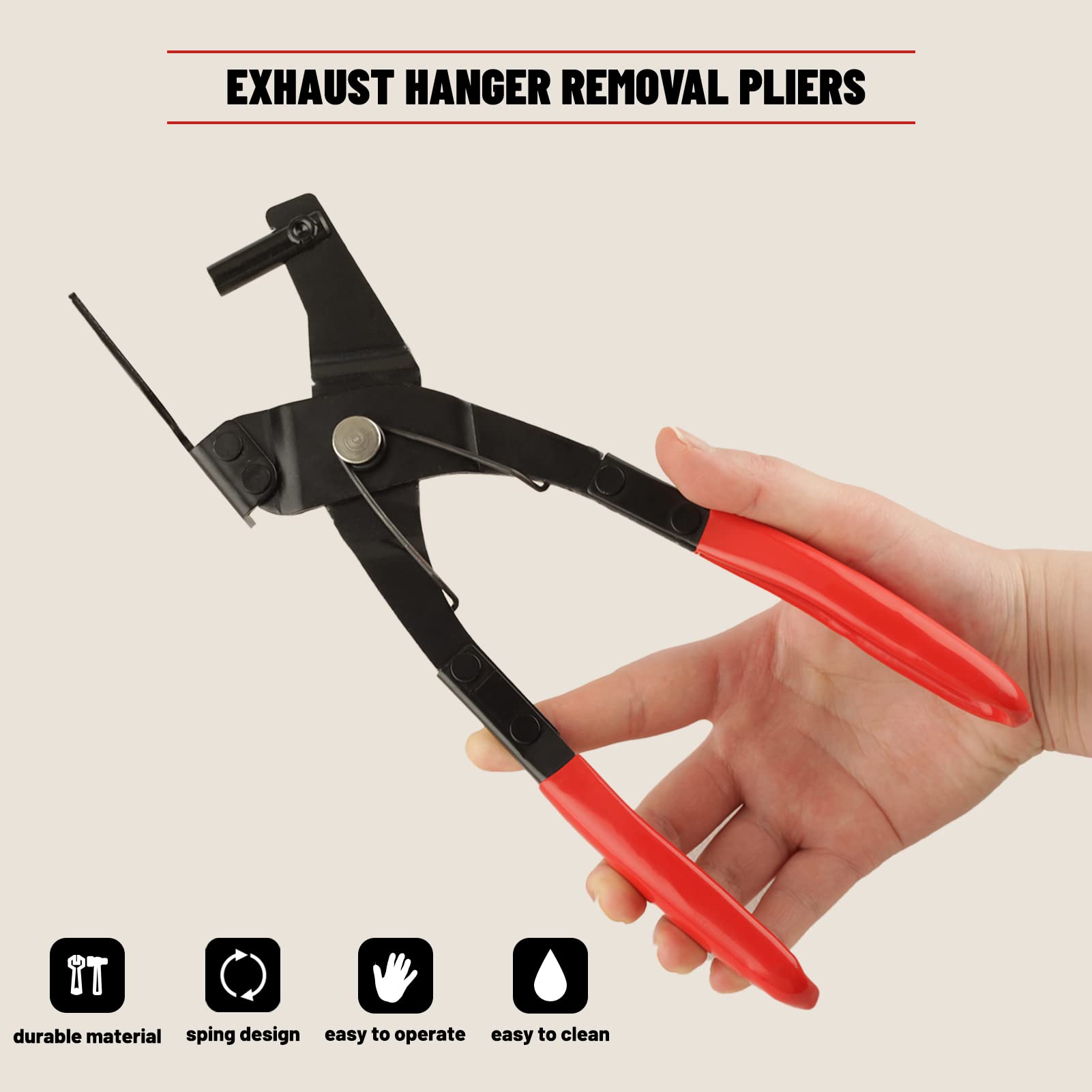 Pinza Per Rimozione Supporti In Gomma Per Tubi Di Scarico 1476GT - Foto 5