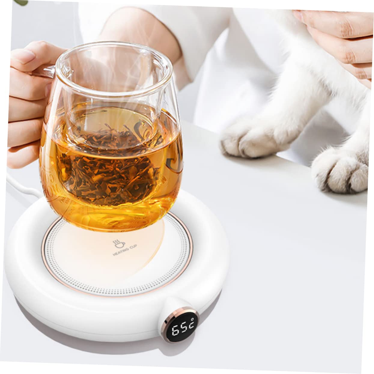 Tappetino Scaldatazze Ricarica Usb Scaldatazze Per Caffè Sottobicchiere Termico Per Bevande Calde Per Casa E Ufficio Mantieni Caldo Le Tue Bevande