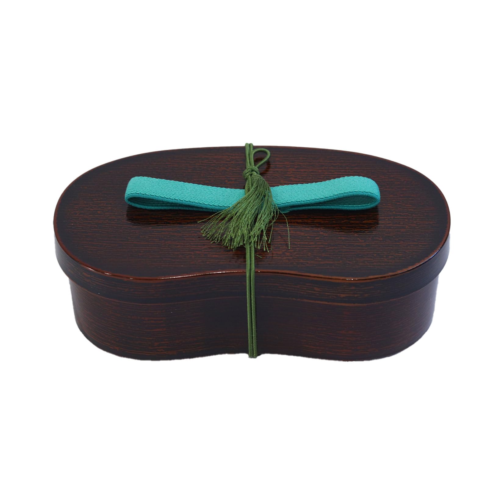Bent-Wood Bento Box with Band & Dividers
