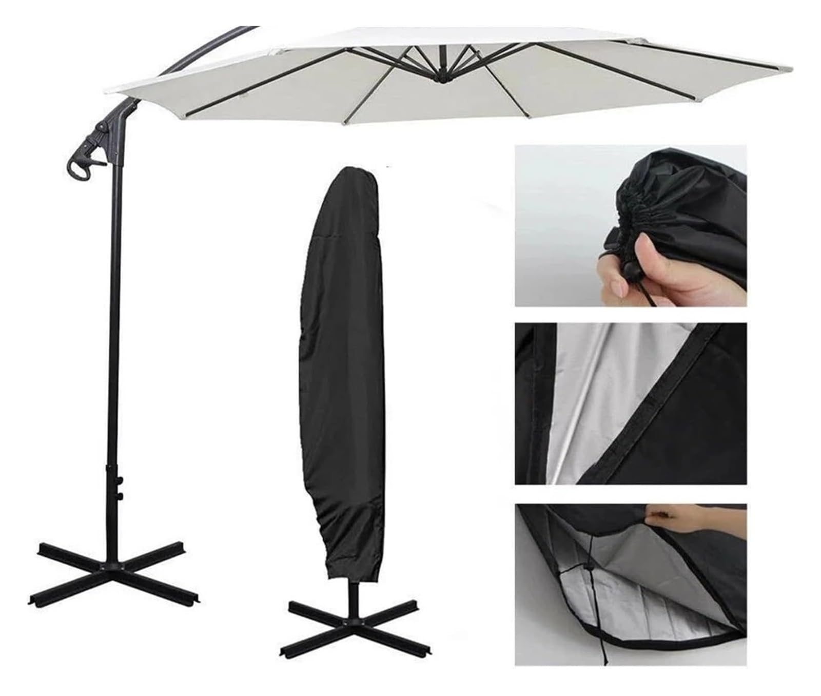 Wasserdichte Oxford-Stoff-Regenschutzhülle for Bananenschirme im Freien, for Garten, Terrasse, Ampelschirm, Regenschutz, Sonnenschirm, Gartenschirm-Abdeckungen