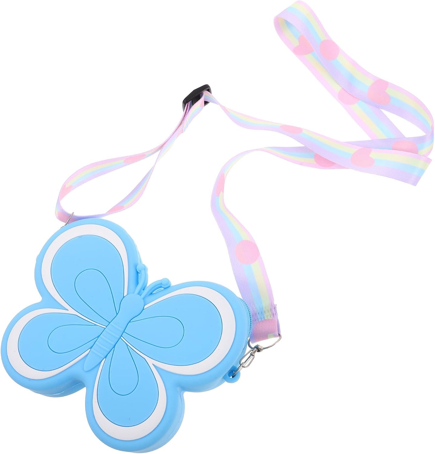 Cute Butterfly-shaped Silicone Crossbody Purse, Easy to Carry Small Shoulder Bag for Storing Small Items, Stylish and Adorable Money Pouch for Everyday Use