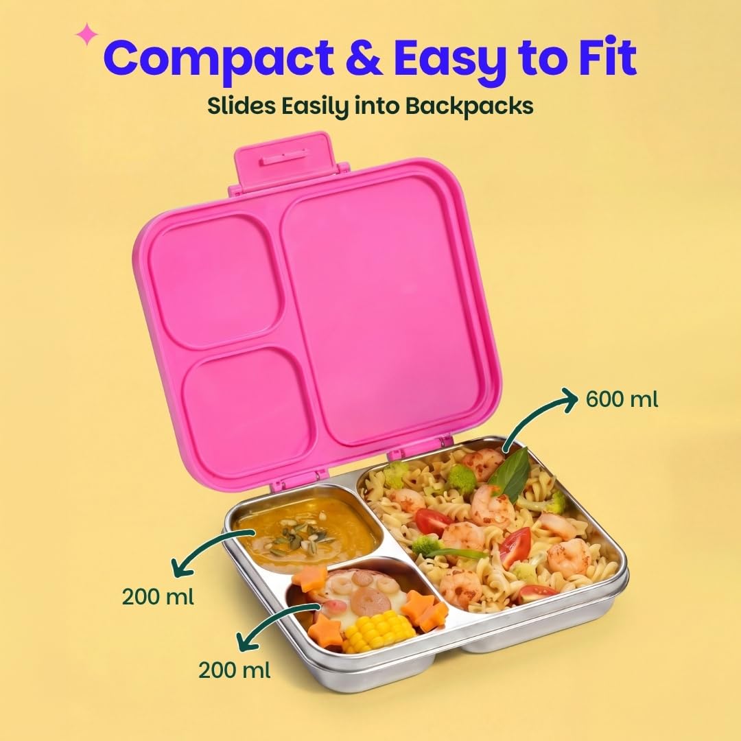Basil Bento Ace Lunch Box - Stainless Steel -7 Basil Bento Ace Lunch Box - Stainless Steel -7