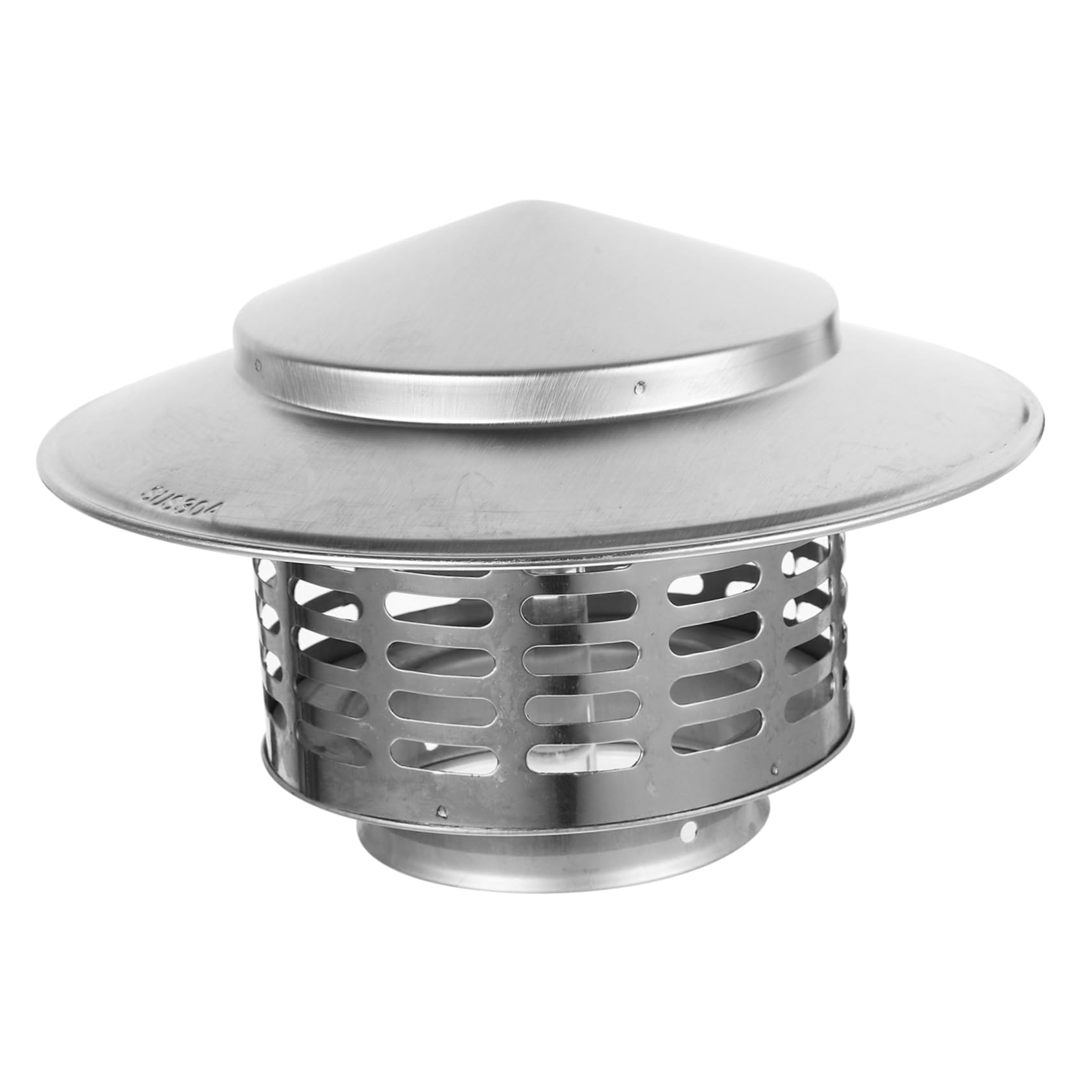 KGLHJDY Mipcase Rainproof Cap Chimney Cover for Outdoor Roof Vent Windproof Protector Stainless Steel Chimney Rains Cap