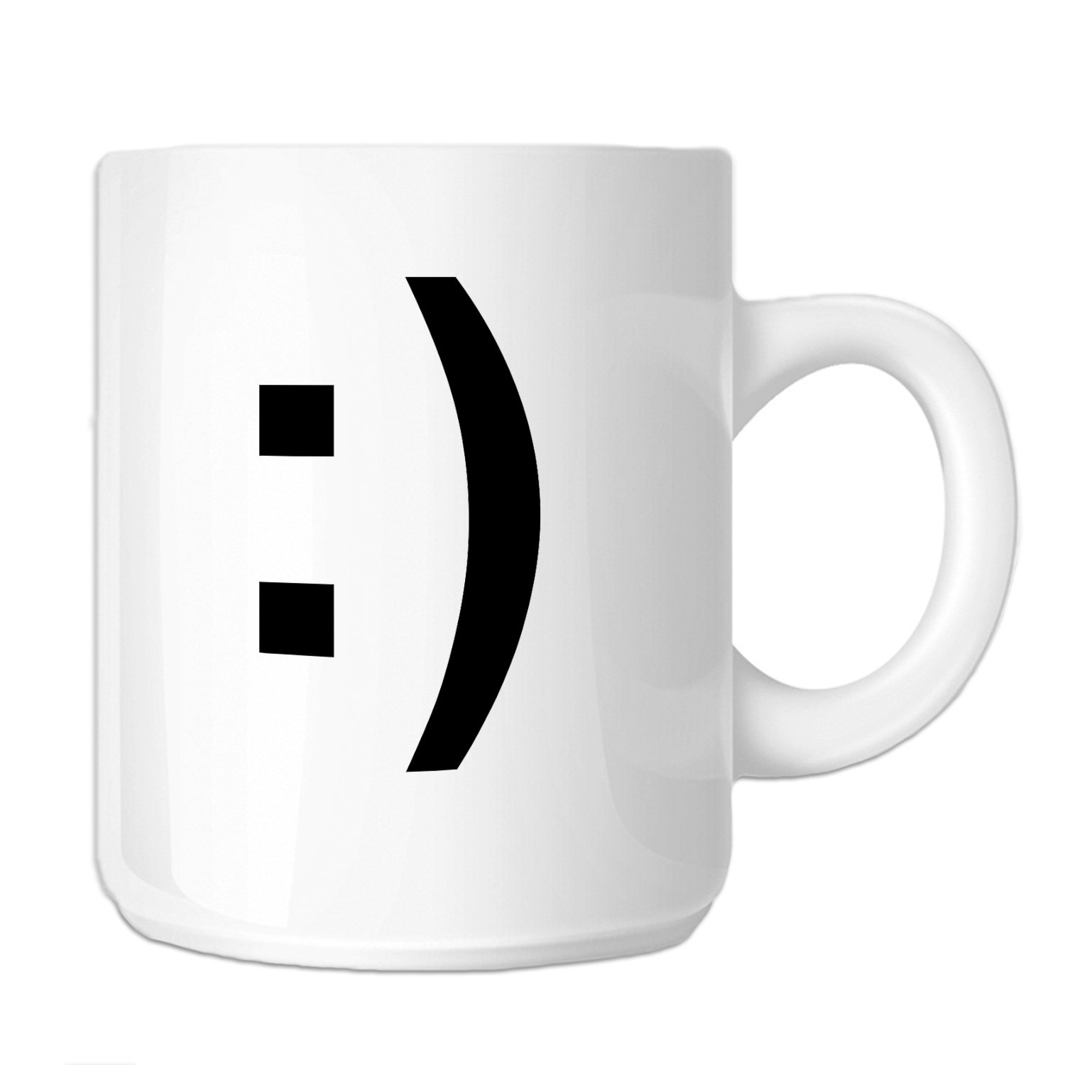 Buy Smiley Face Emoji Emoticon Symbol 11 oz. Novelty Coffee Mug (BLACK