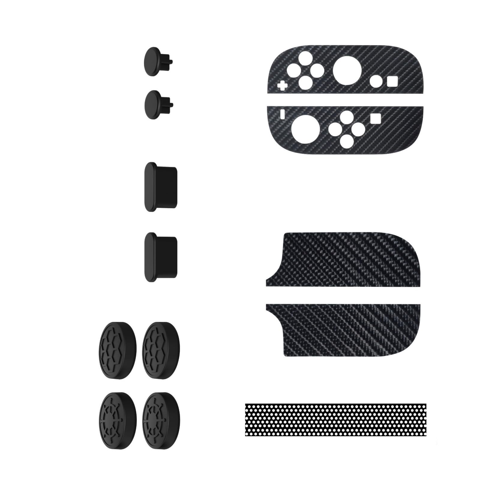 Hsioluted Silicone Joystick Caps Protective Case Resistant Plugs for Game Console with Shock Absorbing Nonslip Textured Grip Silicone Stick Covers