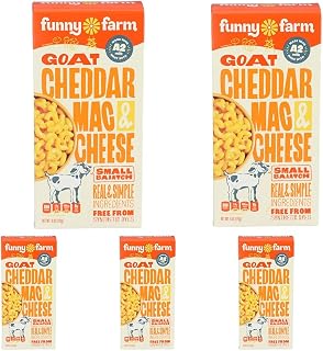 Funny Farm - Macaroni & Cheese Dinner Goat Cheddar Cheese - 6 oz. (Pack of 5)