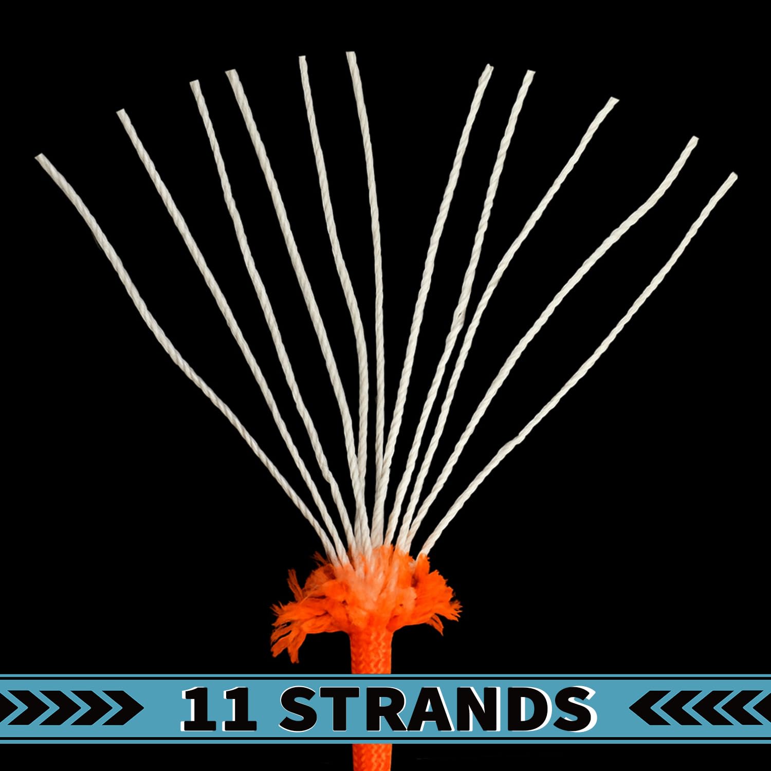 Paracord, 340 kg, 4 mm, 11 Stränge, strapazierfähiges Nylon-Paracord-Seil für Camping, Outdoor, Schwarz, 300 m