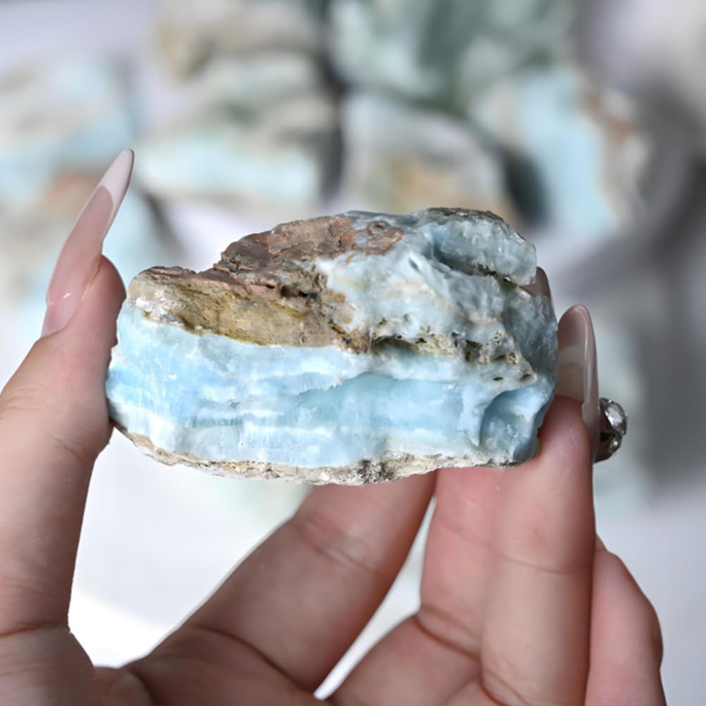 ITCLEYMDZV Hemimorphite Crystal Teaching Odd Stone Raw Ornaments for Collection, Decoration &,50~100g