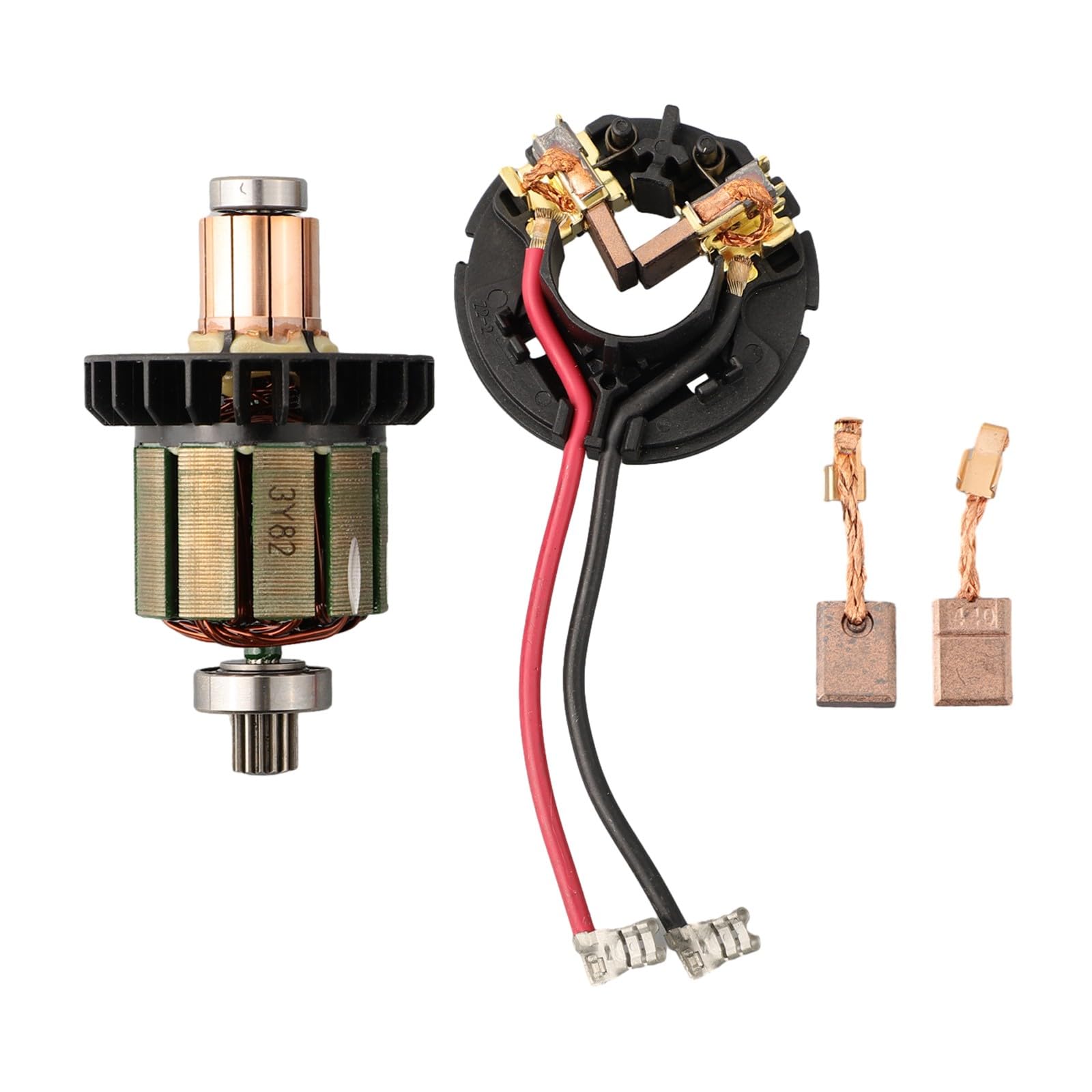 Zestaw szczotek węglowych i uchwytów do DDF482 DHP482 619380-9 619583-5 CB440 części zamienne kompatybilne z 619380-9/619583-5 4 szt