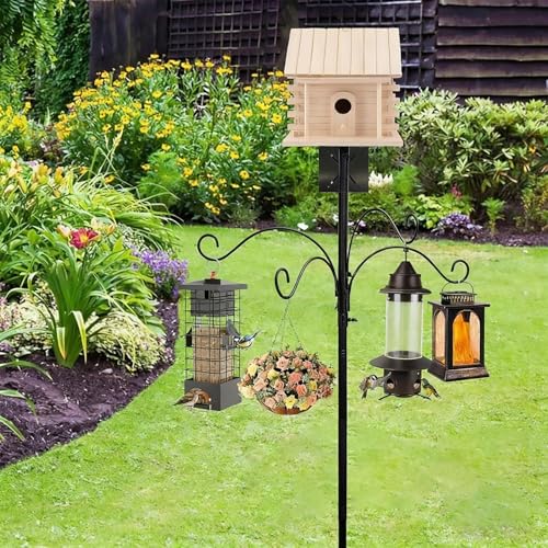 Poteaux pour maison d'oiseaux extérieur réglable 193 cm - 4