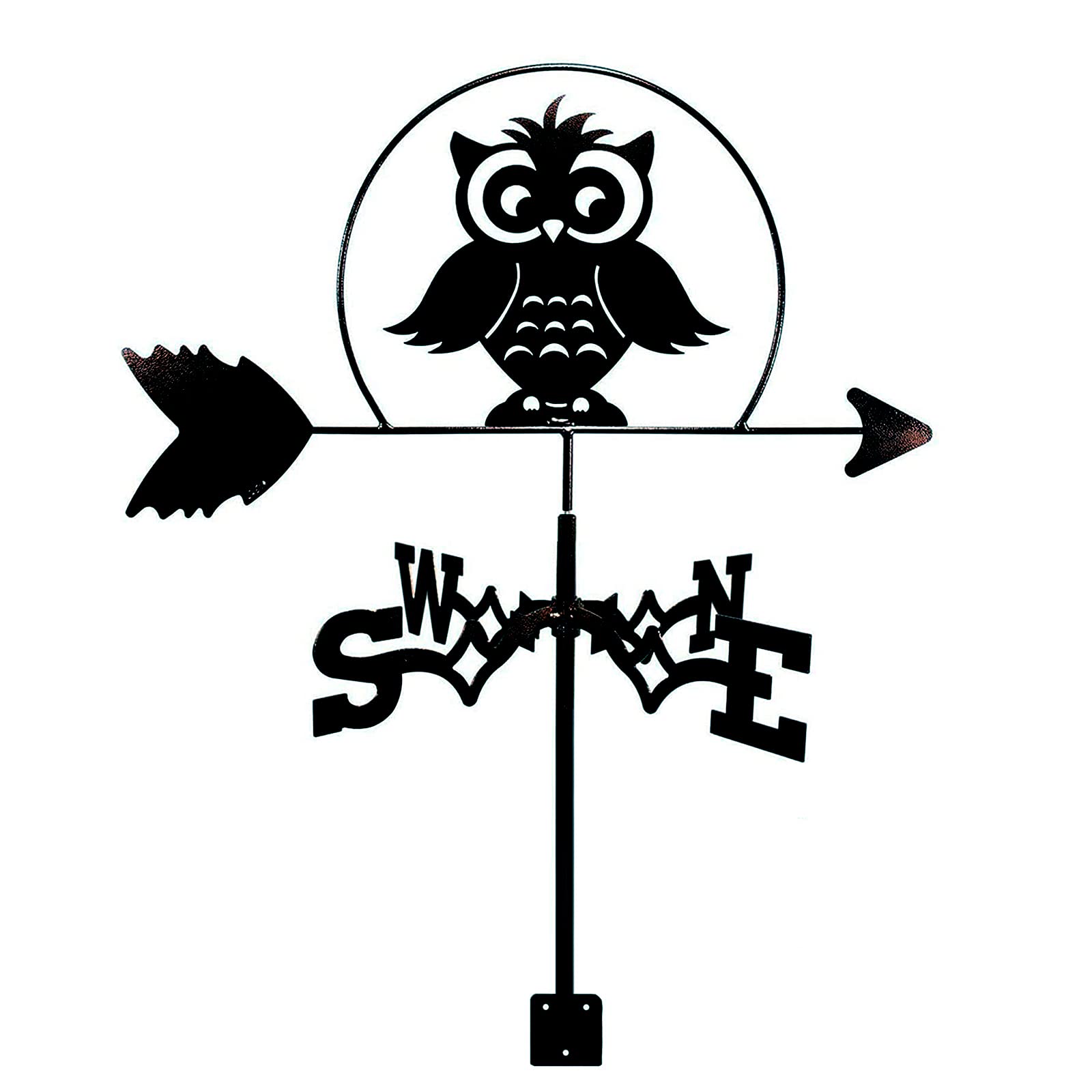 TAXXII Metal Weathervane Vintage Wind Vane For Yard Animal Measuring Tool for Outdoor Garden Roof Paddock Direction Indicator Decoration
