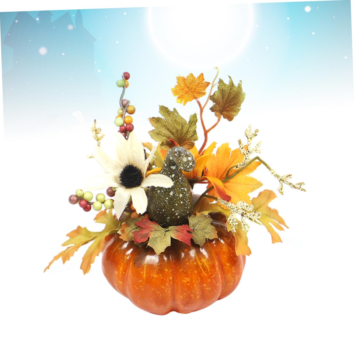 ABOOFAN Set Di 5 Zucche Artificiali Con Paillettes Elegante Decorazione Autunnale Per La Casa Feste Ringraziamento Zucche Decorative Per La Tavola