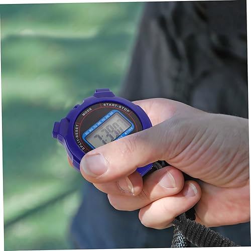 Miniatura 6 de Cronómetro digital silencioso con temporizador deportivo con pantalla grande, diseño compacto y ligero para natación, correr, fitness, operación