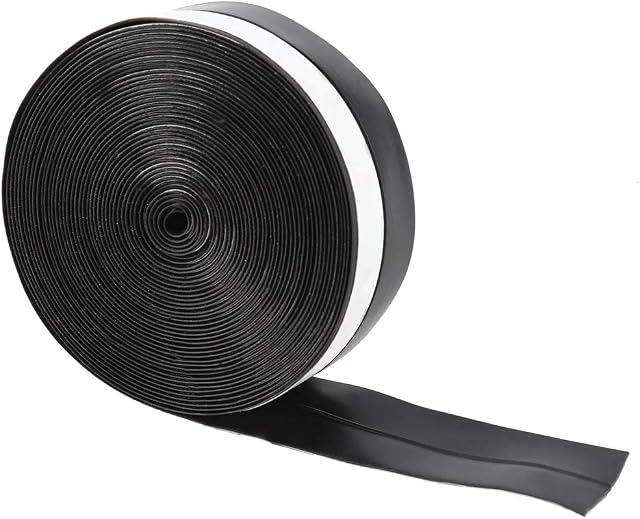 Nicoone Bathroom Sealant Tape Sealing Strip, 5m 25mm Self Adhesive Bath Seal Caulk Strip Adhesive Door Window Sealing Strip Sound Insulation for Kitchen Bathroom
