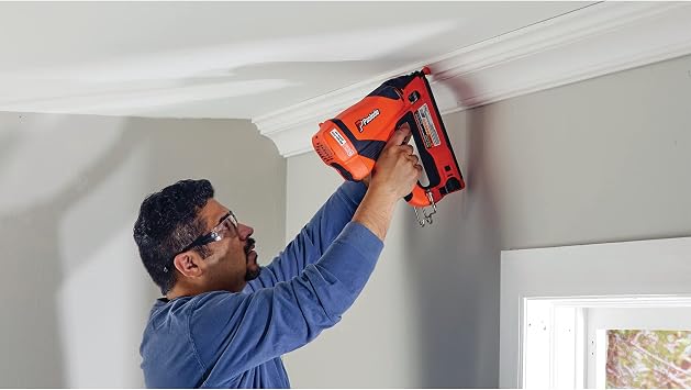 Paslode - Cordless Finish Nailer, 916200, 16 Gauge Angled, Battery and Fuel Cell Powered, No Compressor Needed