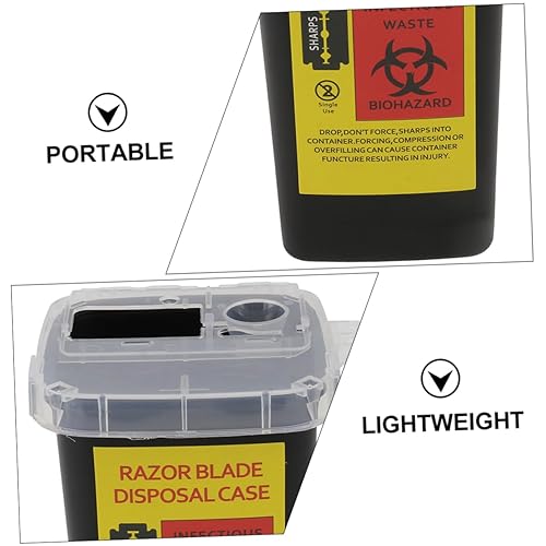 Miniatura 7 de Beavorty Caja de almacenamiento de cuchillas de afeitar Caja de eliminación de cuchillas de peluquero latas de basura de almacenamiento contenedores