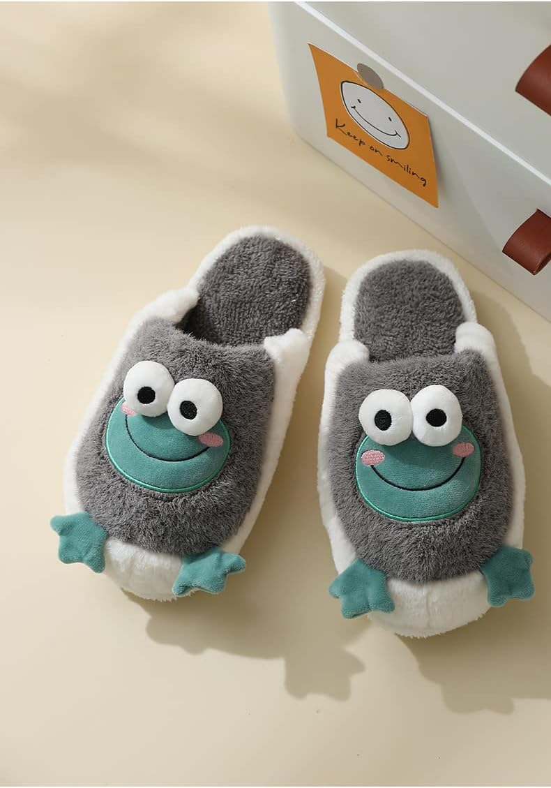 Animal Cotton Bear Slippers - Cartoon Plush Indoor/Outdoor Couples Shoes for Autumn and Winter - Image 7