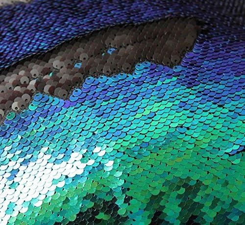 Tiaronics 2PCS DIY Magic Reversible Sequins Mermaid Pillow Cases Throw Pillow Covers Cushion Cover Decorative Pillowcase 4040cm(1616") (Type C)