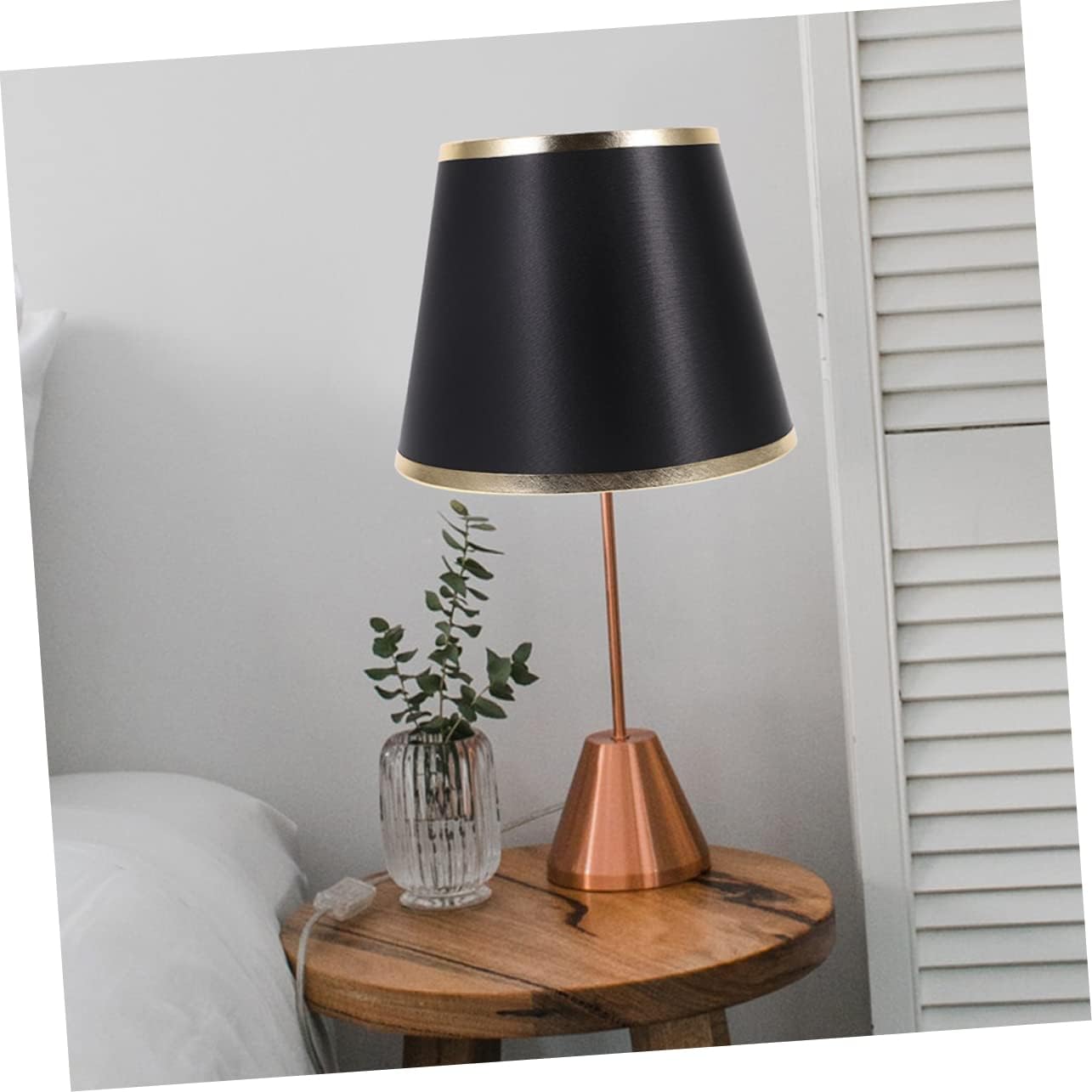 Socket Round Lampshade Desk Lamp Shade Cover Vintage Style Lampshade for Home